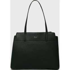 Dkny - Torebka skórzana. Czarne torebki klasyczne damskie DKNY, bez wzorów, ze skóry, casualowe, na ramię, duże, bez dodatków. W wyprzedaży za 999,90 zł.