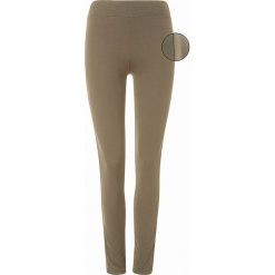 Legginsy: Legginsy w kolorze khaki