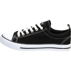 Czarne trampki damskie AMERICAN LH18-DSLN01. Czarne trampki i tenisówki damskie American CLUB, bez wzorów, bez zapięcia. W wyprzedaży za 49,00 zł.