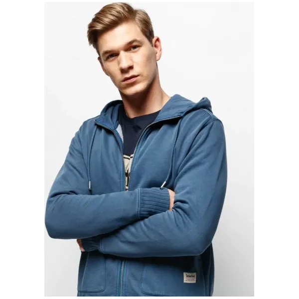Timberland Bluza Mad River Garment Dye Hoodie , niebieski, rozmiar M. Niebieskie bluzy męskie Timberland, s, bez wzorów, z bawełny, wizytowe, z kapturem, bez rękawów, z kapturem. W wyprzedaży za 383,99 zł.