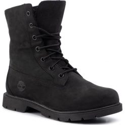 Trapery TIMBERLAND - Linden Woods Wp Fleece Fold Down TB0A1QST001 Black Nubuck. Czarne trapery damskie Timberland, ze skóry, sportowe, bez obcasa, bez zapięcia. Za 729,00 zł.