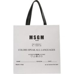 MSGM Torba na zakupy white. Białe torby damskie na zakupy marki MSGM. W wyprzedaży za 649,50 zł.