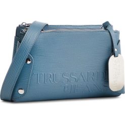 Torebka TRUSSARDI JEANS - Melly Cacciatora 75B00676 U290. Niebieskie listonoszki damskie Trussardi Jeans, bez wzorów, z jeansu, bez dodatków. W wyprzedaży za 349,00 zł.