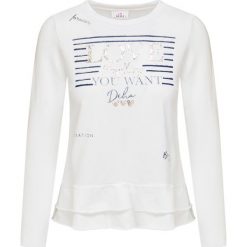 Bluza DEHA EASY. Białe bluzy damskie Deha, z nadrukiem, z dzianiny, bez rękawów, bez kaptura. Za 370,00 zł.