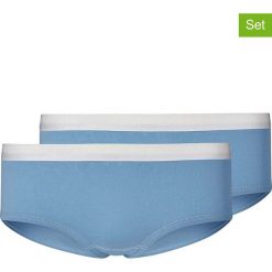 Pełne figi (2 pary) w kolorze błękitnym. Niebieskie majtki dziewczęce Skiny Girls. W wyprzedaży za 32,95 zł.