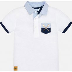 Mayoral - Polo dziecięce 92-134 cm. Żółte t-shirty chłopięce Mayoral, z aplikacjami, z bawełny, z krótkim rękawem. Za 101,90 zł.