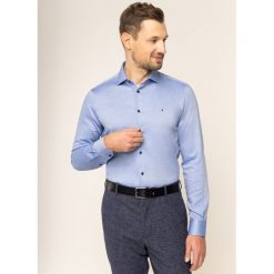 Koszula Tommy Hilfiger Tailored TT0TT05974. Niebieskie koszule męskie Tommy Hilfiger Tailored, m, bez wzorów, z bawełny, casualowe, bez kołnierzyka, bez rękawów. W wyprzedaży za 169,00 zł.