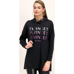 Bluza TwinSet 192TP2531. Czarne bluzy damskie Twinset, m, bez wzorów, z bawełny, bez rękawów, bez kaptura. W wyprzedaży za 349,00 zł.