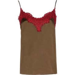 Pinko Jean Top "Spin". Czerwone bluzki damskie Pinko, bez wzorów, bez kołnierzyka. Za 269,00 zł.