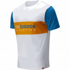 New Balance MT01525WT. Koszulki męskie New Balance, m, bez wzorów, z bawełny, klasyczne, z klasycznym kołnierzykiem, bez rękawów. W wyprzedaży za 99,99 zł.