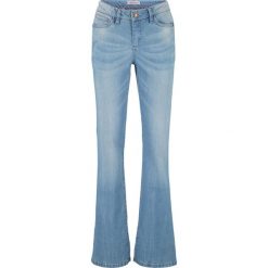 Dżinsy "authentik-stretch" BOOTCUT bonprix jasnoniebieski. Niebieskie jeansy damskie bonprix. Za 109,99 zł.