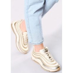 Złote Buty Sportowe Shady Life. Żółte buty sportowe damskie Born2be, z aplikacjami, sportowe. Za 59,99 zł.