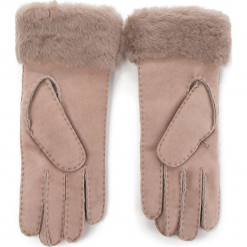 Rękawiczki Damskie EMU AUSTRALIA - Apollo Bay Gloves Mushroom. Pomarańczowe rękawiczki damskie EMU Australia, bez wzorów, ze skóry. Za 419,00 zł.