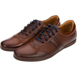 Buty Brązowe Forden. Pomarańczowe buty sportowe męskie LANCERTO, na lato, z bawełny, bez zapięcia. W wyprzedaży za 349,90 zł.