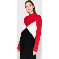Silvian Heach Vilavella Sweter Czarny Czerwony. Czerwone bluzy damskie Silvian Heach, m, bez wzorów, z poliesteru, bez rękawów, bez kaptura. Za 524,95 zł.