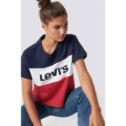 Levi's T-shirt Colorblock JV - Multicolor. Szare t-shirty damskie Levi's®, s, bez wzorów, z bawełny, z okrągłym kołnierzem. Za 121,95 zł.