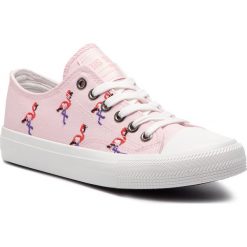 Trampki BIG STAR - DD274657 Pink. Różowe półbuty damskie BIG STAR, bez wzorów, z gumy, bez zapięcia. W wyprzedaży za 99,00 zł.