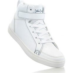 Wysokie sneakersy bonprix biały. Białe buty sportowe damskie bonprix. Za 79,99 zł.