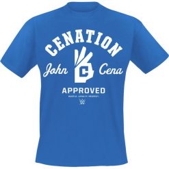 WWE John Cena - Cenation T-Shirt błękitny. Niebieskie t-shirty męskie z nadrukiem marki Reserved, l, z okrągłym kołnierzem. Za 54,90 zł.