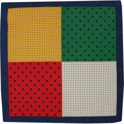 Stylowa Poszetka Męska - Poczwórna - 4 Wzory, Reggae, Rasta, Kolorowa POSZALTS0048. Poszetki męskie Alties, bez wzorów, eleganckie. Za 27,00 zł.