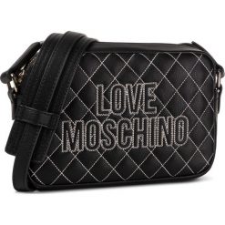 Torebka LOVE MOSCHINO - JC4281PP08KG100A Nero. Czarne listonoszki damskie Love Moschino, na imprezę, bez wzorów, ze skóry ekologicznej, bez dodatków. W wyprzedaży za 359,00 zł.