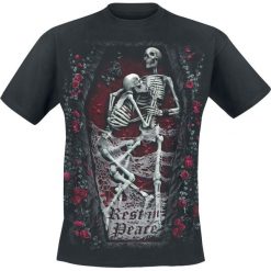 Spiral Rest In Peace T-Shirt czarny. Czarne t-shirty męskie Spiral, l, z nadrukiem, z bawełny, z okrągłym kołnierzem. Za 74,90 zł.