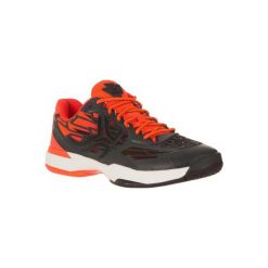 Buty tenisowe męskie TS990 na twardą nawierzchnię. Czarne buty sportowe męskie marki ARTENGO, z poliesteru, bez zapięcia, tenisowe. W wyprzedaży za 179,99 zł.