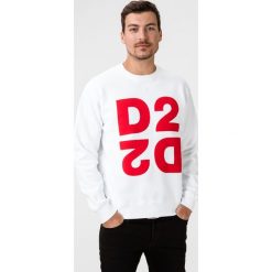 DSQUARED2 Bluza Biały. Białe bluzy męskie Dsquared2, xxl, z nadrukiem, z bawełny, bez kołnierzyka, bez rękawów, bez kaptura. Za 1274,95 zł.