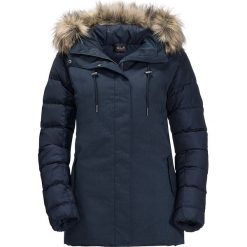 Kurtka puchowa "Temple Hill" w kolorze granatowym. Niebieskie kurtki damskie puchowe Jack Wolfskin, xs, bez wzorów. W wyprzedaży za 558,95 zł.