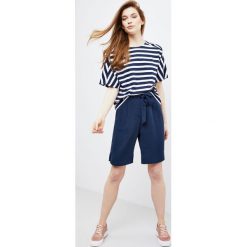 Szorty z wiązaniem. Niebieskie szorty damskie Moodo, xs, bez wzorów, retro. Za 29,99 zł.