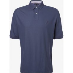Tommy Hilfiger - Męska koszulka polo, niebieski. Niebieskie koszulki męskie TOMMY HILFIGER, xl, bez wzorów, eleganckie, polo, bez rękawów. Za 299,95 zł.