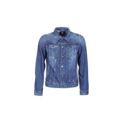 Kurtki jeansowe G-Star Raw 3302 SLIM JACKET. Niebieskie kurtki męskie marki G-Star RAW, s, bez wzorów, z jeansu, retro, bez kaptura. Za 569,00 zł.