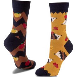 Skarpetki męskie: Skarpety Wysokie Unisex MANY MORNINGS – Apple Hedgehog Kolorowy
