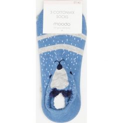 2 pack skarpet. Szare skarpetki damskie Moodo, w grochy, z elastanu. Za 19,99 zł.