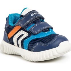 Sneakersy GEOX - B Waviness B. A B022BA 0BC14 C4231 M Navy/Sky. Niebieskie trampki chłopięce Geox, bez wzorów, ze skóry ekologicznej, na rzepy. Za 199,00 zł.
