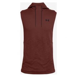 Under Armour Bluza Czerwony. Czerwone bluzy męskie Under Armour, s, bez wzorów, z bawełny, bez kołnierzyka, bez rękawów, bez kaptura. Za 309,95 zł.