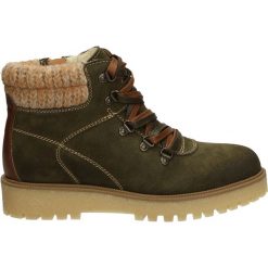 Botki - MONTE8553 VER. Brązowe botki damskie marki Venezia, ze skóry. Za 239,00 zł.