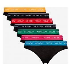 Calvin Klein 7-pack Spodenki Czarny. Czarne figi damskie Calvin Klein, xs, bez wzorów, z elastanu. Za 312,95 zł.