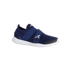 Buty męskie do chodu sportowego Soft 180 Strap granatowo-białe. Niebieskie buty fitness męskie NEWFEEL, z poliamidu. Za 99,99 zł.