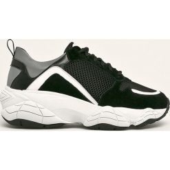 Pollini - Buty. Czarne buty sportowe damskie Pollini, bez wzorów, ze skóry, sportowe. W wyprzedaży za 499,90 zł.