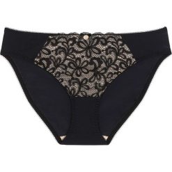 Figi bonprix czarno-cielisty. Czarne figi damskie marki bonprix. Za 29,99 zł.