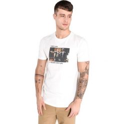 Jack & Jones Pulp Koszulka Biały. Białe podkoszulki męskie xl, z nadrukiem, z bawełny. Za 88,95 zł.