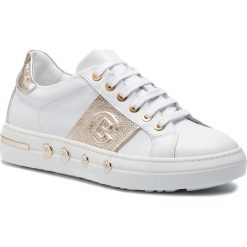 Sneakersy BALDININI - 998022XMOST9086XXRBX Bianco/Starter Platin. Brązowe półbuty damskie marki Baldinini, bez wzorów, ze skóry, bez obcasa, na płaskiej podeszwie, bez zapięcia. Za 1609,00 zł.