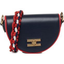 Torebka ELISABETTA FRANCHI - BS-42A-01E2-V259 Blu Navy Y02. Niebieskie listonoszki damskie Elisabetta Franchi, bez wzorów, ze skóry ekologicznej, bez dodatków. Za 1179,00 zł.