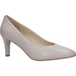 Różowe czółenka skórzane na obcasie Casu 4099/698. Różowe buty ślubne damskie marki Casu, na obcasie. Za 258,99 zł.