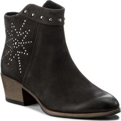 Botki MARCO TOZZI - 2-25300-39 Black 002. Czarne buty zimowe damskie marki Marco Tozzi, z nubiku. W wyprzedaży za 209,00 zł.