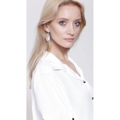 Biżuteria i zegarki damskie: Białe Kolczyki Crystal Shine