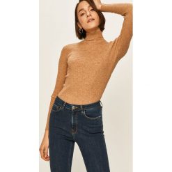 Answear - Sweter. Żółte golfy damskie ANSWEAR, s, bez wzorów, z poliesteru, bez rękawów. W wyprzedaży za 59,90 zł.