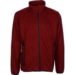 Kurtka polarowa w kolorze czerwonym. Czerwone bluzy męskie s, z dzianiny. W wyprzedaży za 129,95 zł.