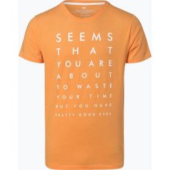Nils Sundström - T-shirt męski, pomarańczowy. Pomarańczowe t-shirty męskie marki Nils Sundström, m, z nadrukiem, z dżerseju, bez kołnierzyka. Za 69,95 zł.